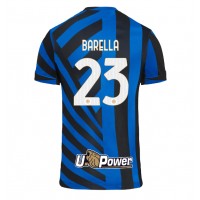 Camisa de Futebol Inter Milan Nicolo Barella #23 Equipamento Principal 2024-25 Manga Curta